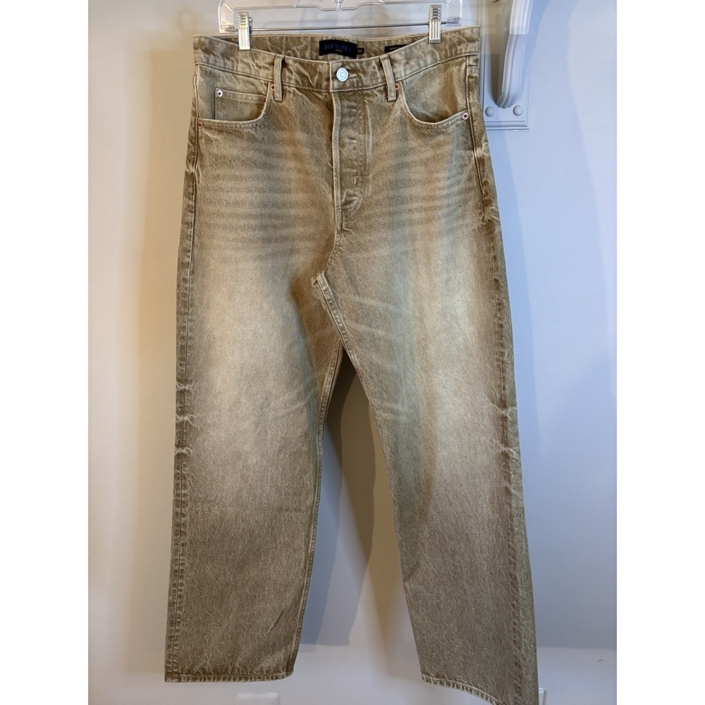 ALEX MILL Men's Brown Relaxed Leg‎ Button Fly Jeans 32x31